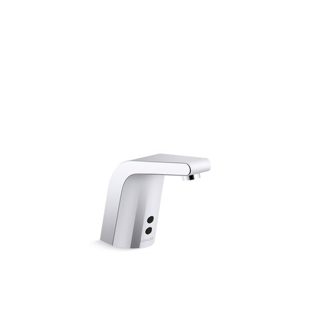 Kohler Sculpted Touchless Single-Hole Lavatory Faucet With Insight Sensor Tech, Hes-Powered, Less Drain 7514-SATA-CP